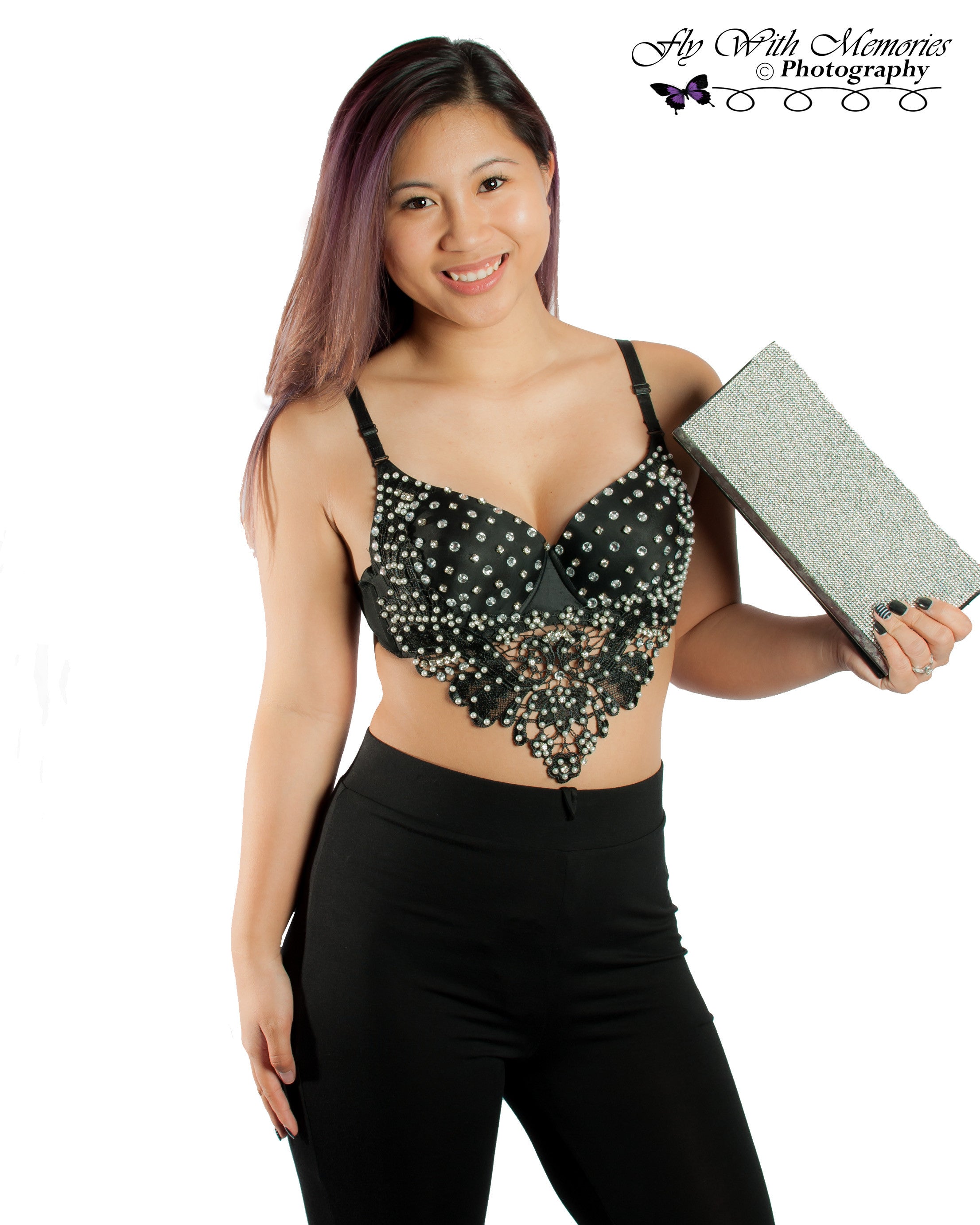 Diamond Envelope Clutch