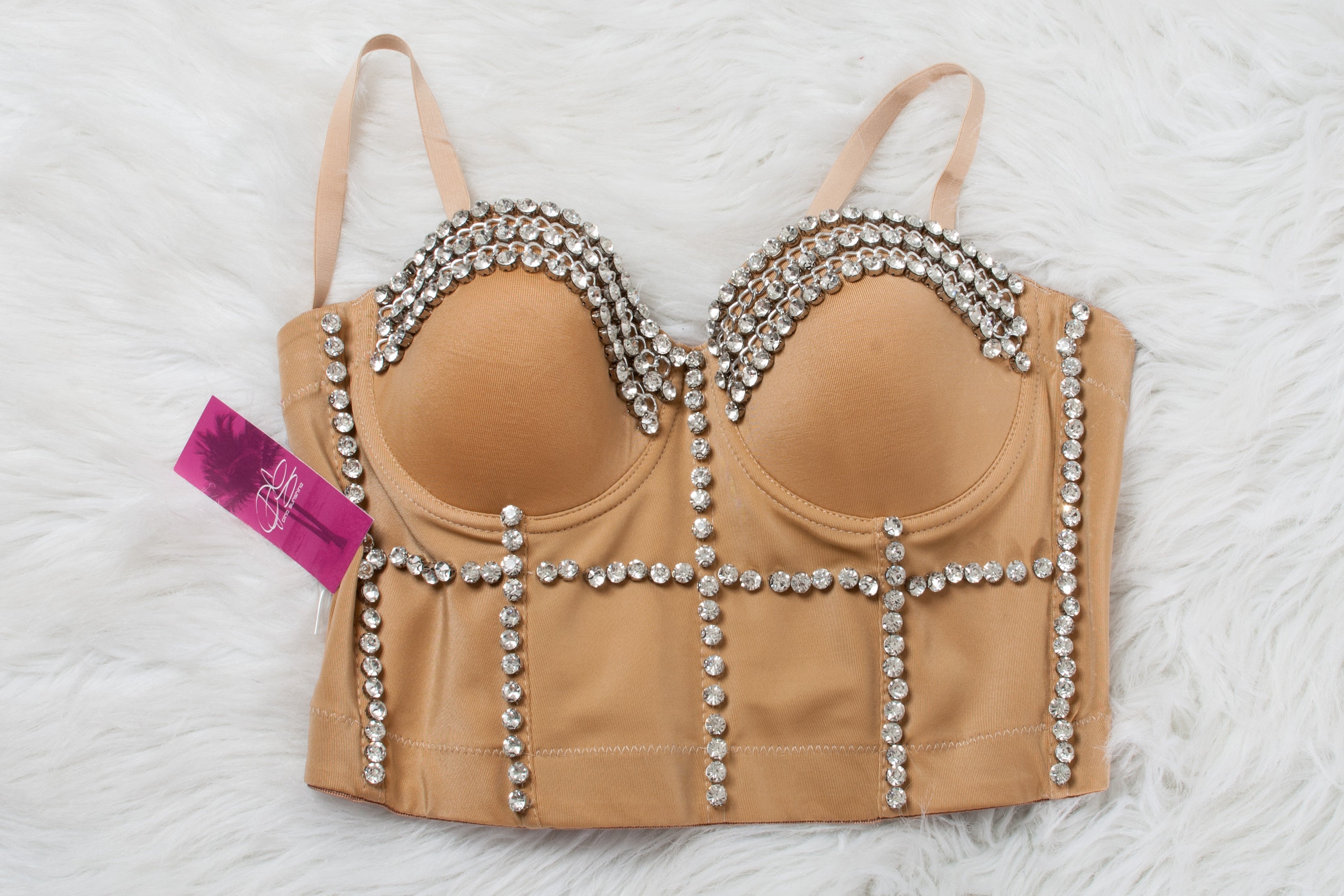 Beige Diamond Bustier