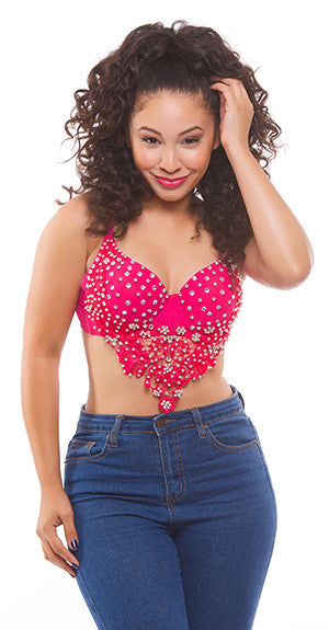 Hot Pink Diamond Bustier
