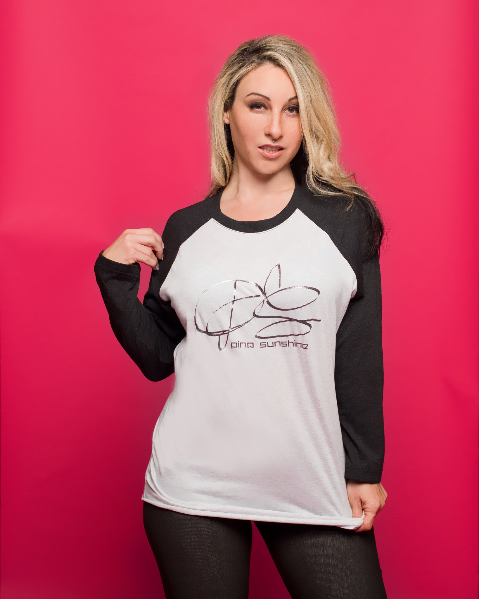 Pinq Sunshine Logo Raglan Tee